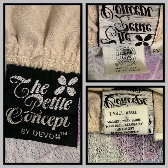 Petite Concepts - Cream Purple Pansies - Picture 5 of 6